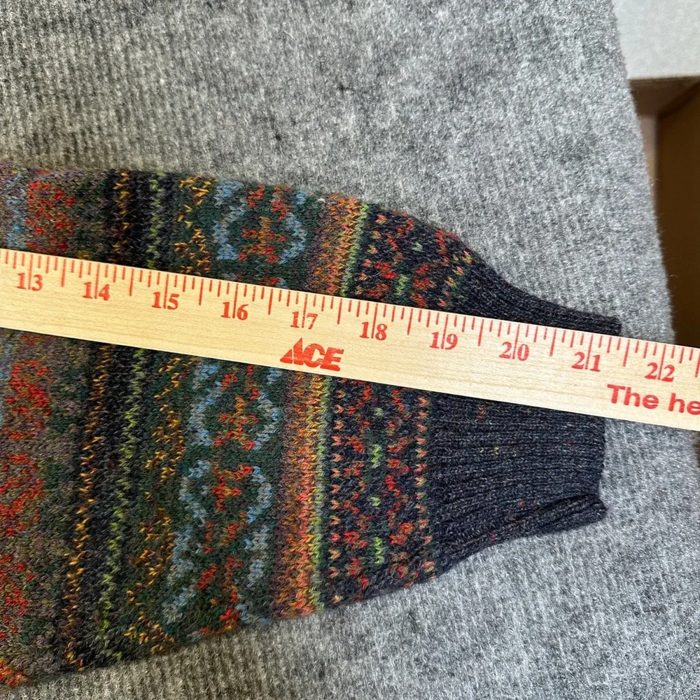 Noba 1950 Mens Fair Isle Crewneck Sweater Made in Italy Multi Color Size M
